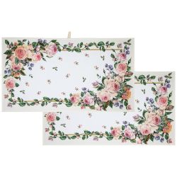 НАБОР ПОЛОТЕНЕЦ ИЗ 2-Х ШТ "ВИНТАЖ"40Х70 СМ ,КРЕМОВЫЙ, 100% ХЛОПОК,ТВИЛ