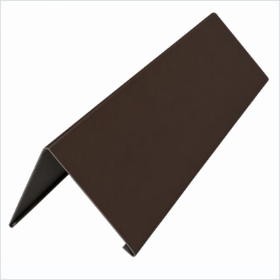 Планка конька простая 140/140 мм пог.м РАЛ 8017