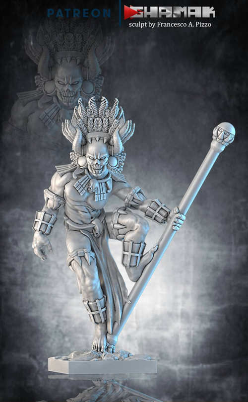 Chaos Chaos Cultists Культист Хаоса №6 миниатюра для dnd, днд, pathfinder, фентези, Настольная игра, НРИ, Варгейм, РПГ