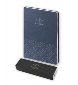 Подарочный набор: Ручка перьевая Parker Jotter Royal Blue CT, Mblue и Ежедневник недатированный, синий