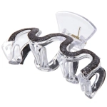 Заколка - краб для волос на блистере «FANTEO», шесть цветов в ассортименте, 9см