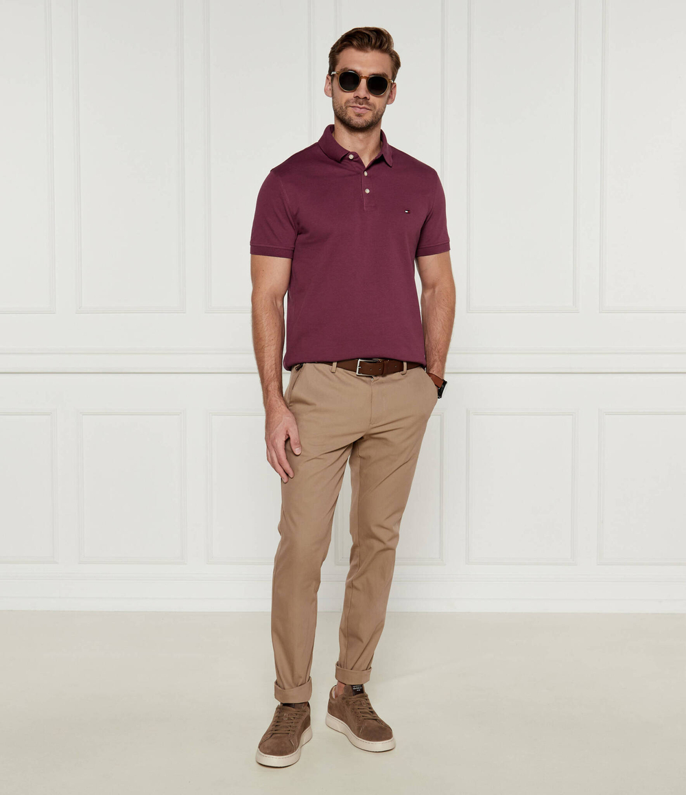 Поло Tommy Hilfiger - бордовый(MW0MW17771)