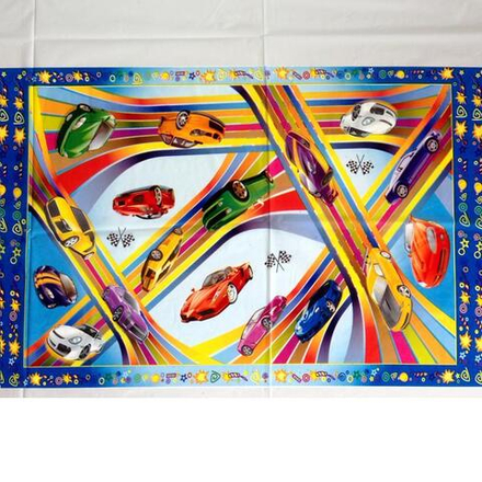 Скатерть 108х180см. Спортивные тачки