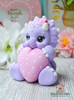 Силиконовая форма Динозаврик Бэтти