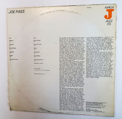 Винтажная виниловая пластинка LP Joe Pass (ГДР 1980)