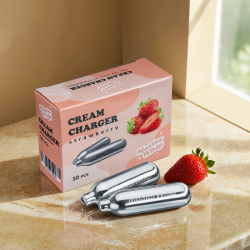 Баллончики для сливок (N2O) вкус клубника MasterWhip 30шт