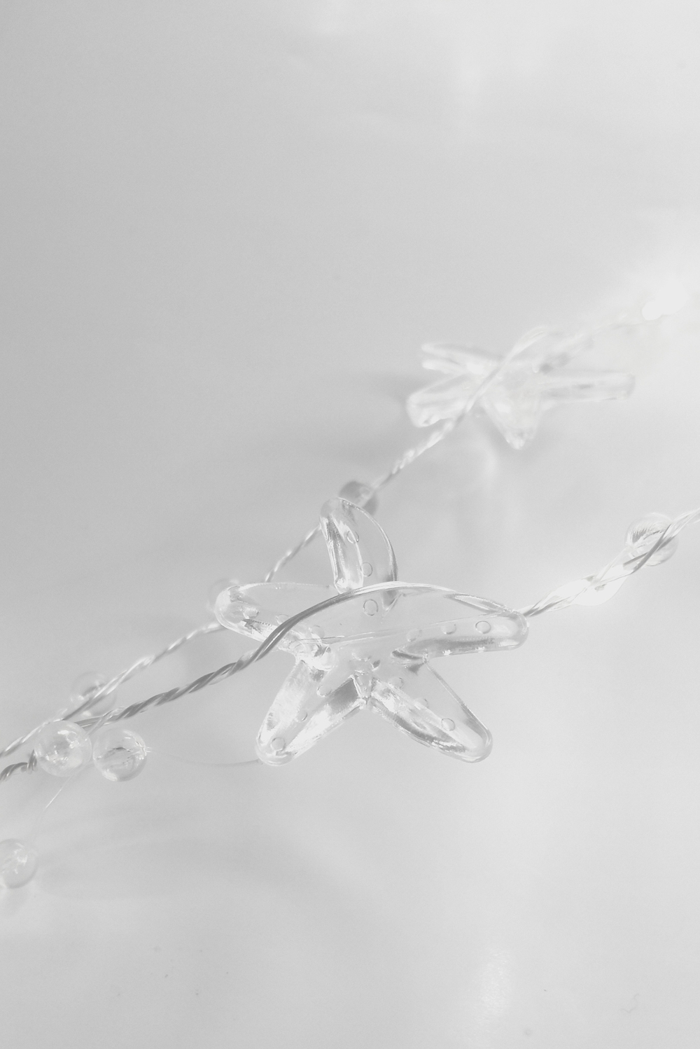 Гирлянда штора 2.0х1.8м "бусы звезды" Мягкий желтый