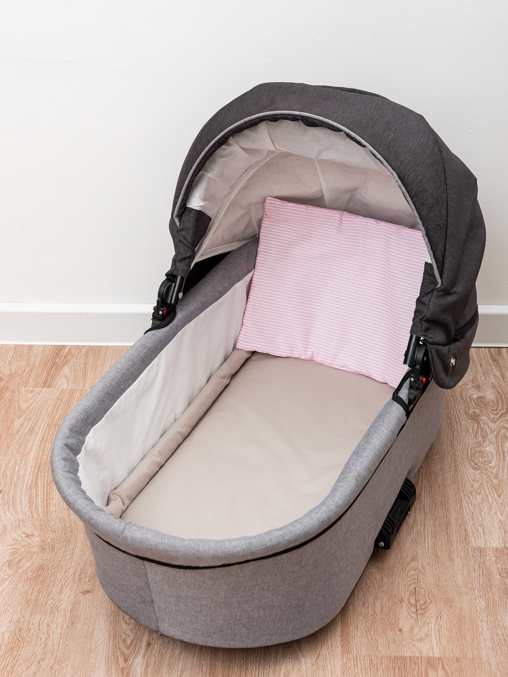 Комплект в коляску Розовая полоска