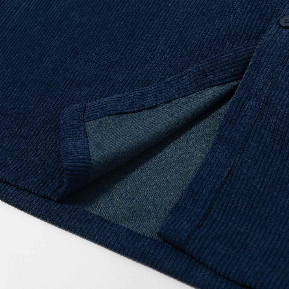 Рубашка YMKASHIX Velvet Button Темно-Синяя