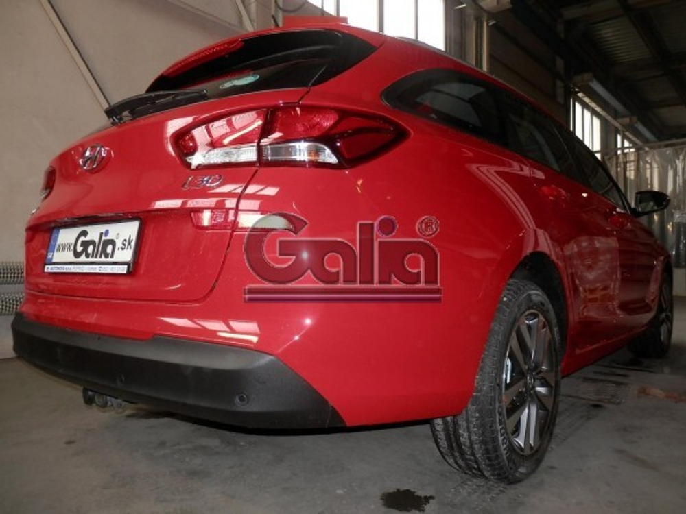 Фаркоп оцинкованный Galia H100A для Hyundai i30 универсал 2017-, Kia Ceed универсал 2017-(паспорт и сертификат в комплекте)(без электрики)