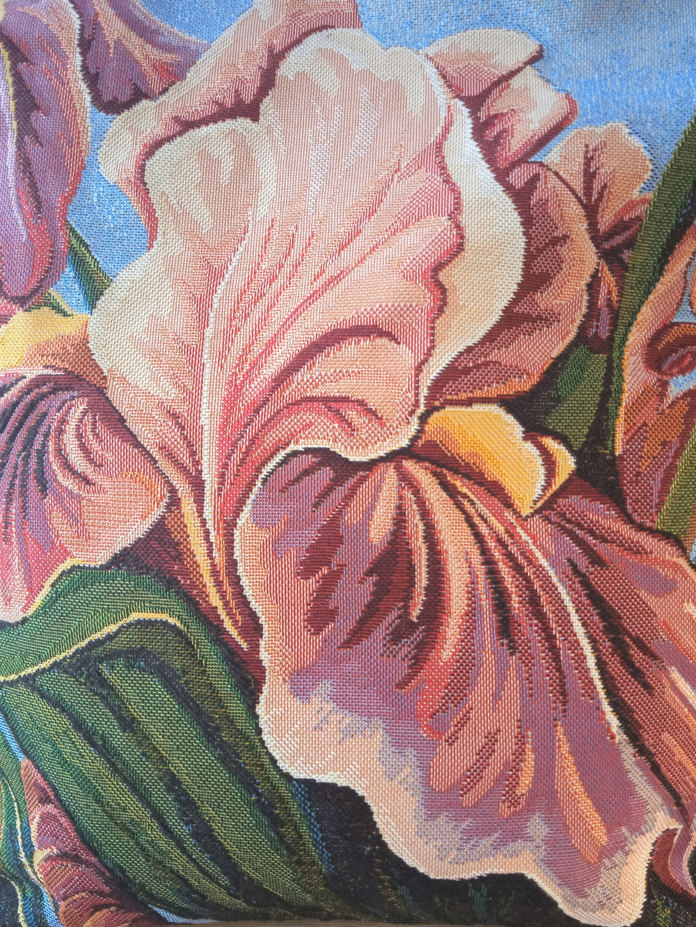 Гобеленовая сумка Ирисы (39х39х12)