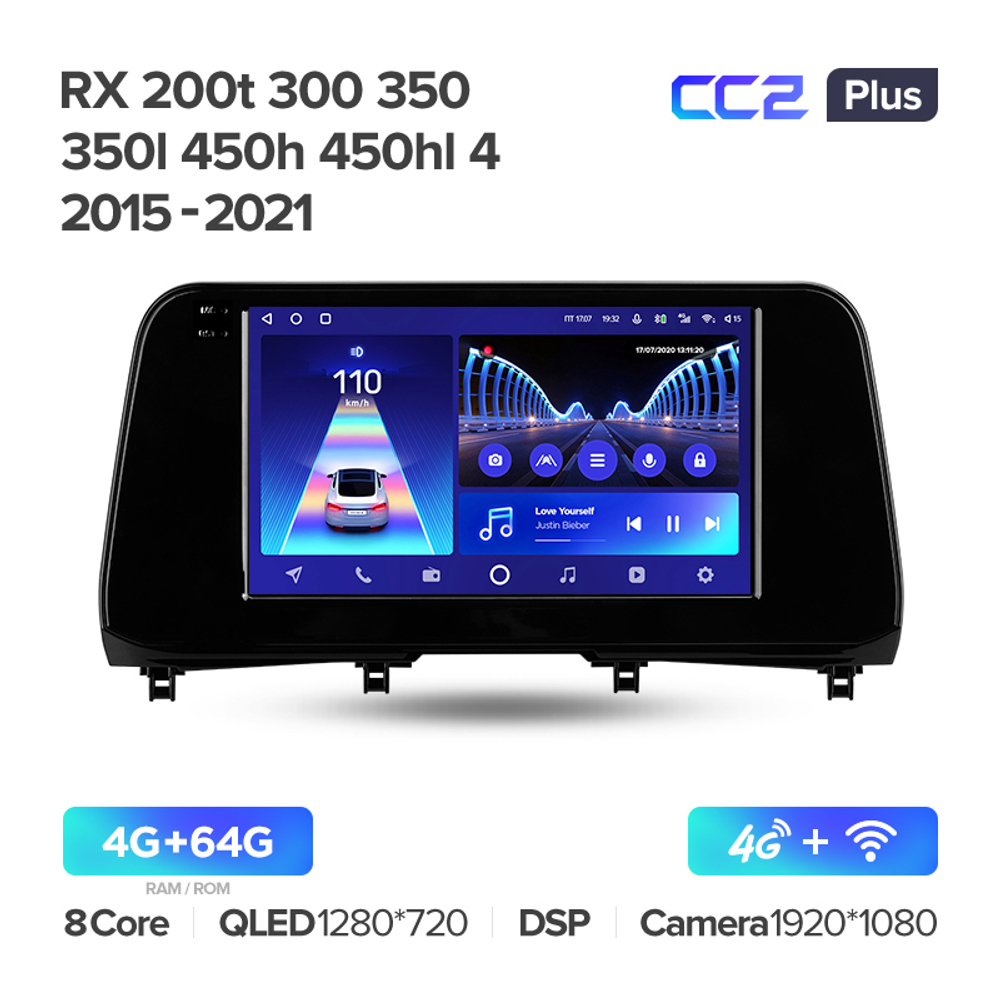Teyes CC2 Plus 9" для Lexus RX200t RX300 RX350 2019+