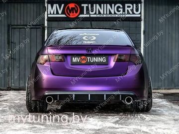 Диффузор с килями заднего бампера для Honda Accord 8