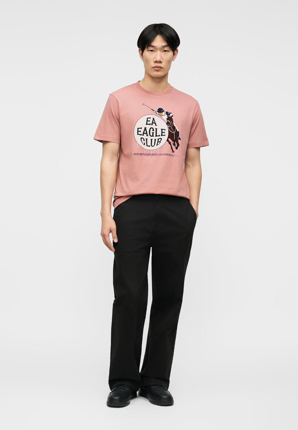 Emporio Armani Футболка с принтом - Розовый