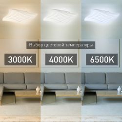 Светильник потолочный светодиодный ЭРА GEO с ДУ SPB-6 GEO-6 RC 75 75Вт 3000-6500К