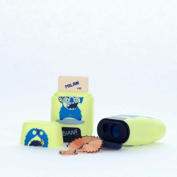 Pozan və qələmyonan \ Ластик-точилка  ERASER+SHARPENER COMPACT YETI