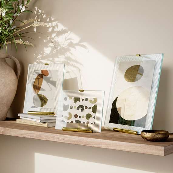 Фоторамка flute, 26х30 см, латунь