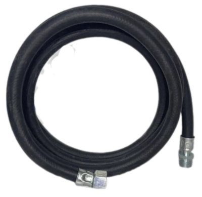 Шланг газовый 5,0 м КИТ резина 1/2" гайка-штуцер, 9 мм (черный)