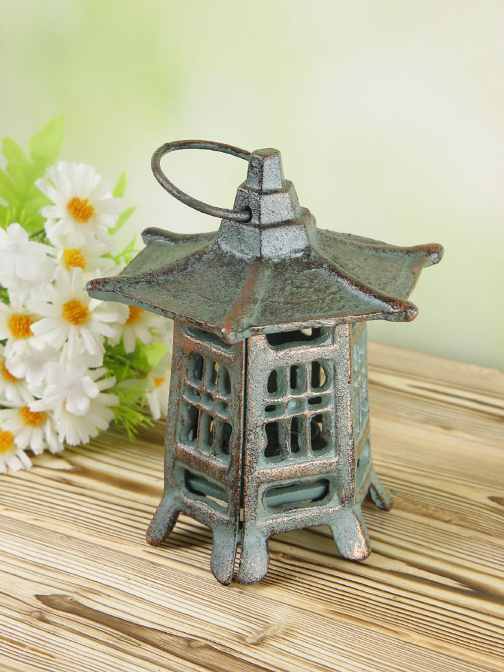 Iron Garden Декоративный фонарь Пагода под свечу для дачи