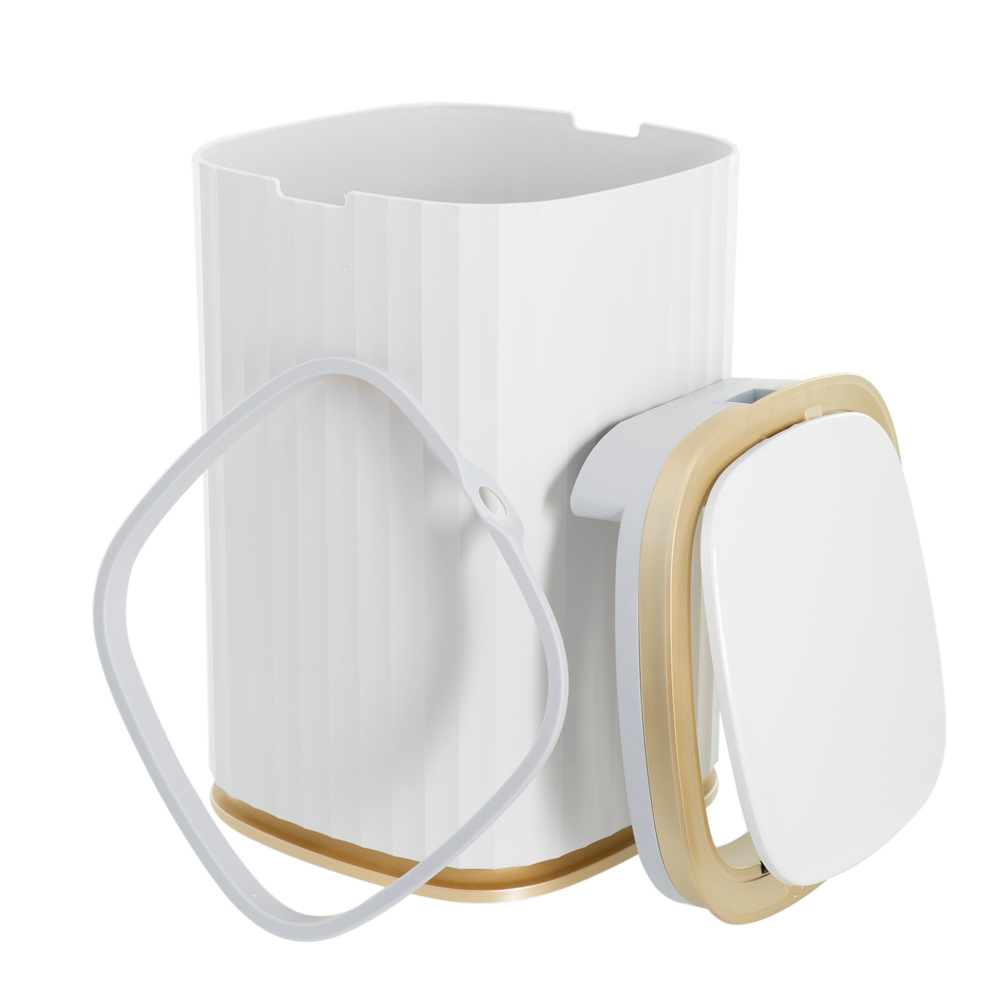 Ведро для мусора сенсорное, квадрат, Foodatlas JAH-5911, 13 л (белый)