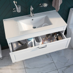 Тумба с умывальником IDDIS Oxford, напольная, 100 см, белая, OXF10W1i95K