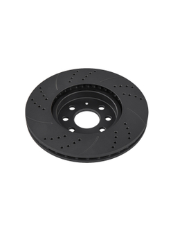 Диск тормозной передний перфорированный PRO-LINE с покрытием комплект OPEL ASTRA H/MERIVA 4 отверстий GANZ GIJ10049S