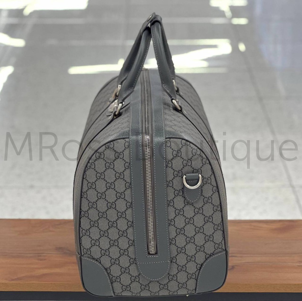 Мужская дорожная сумка Gucci Ophidia Duffle Bag Large серого цвета