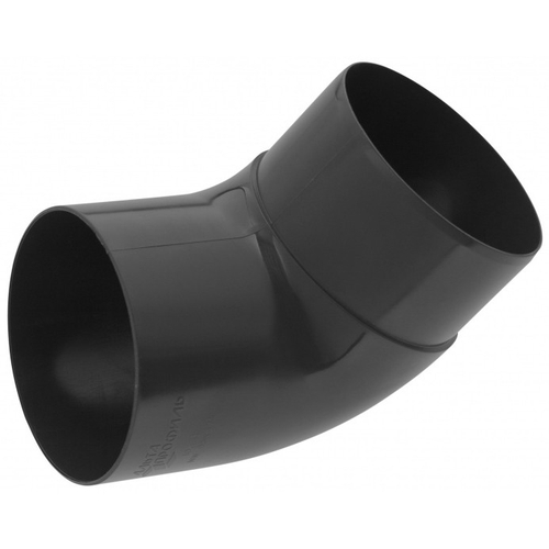 Колено трубы 67 градусов ПВХ Альта-Профиль Элит Графит 95 мм