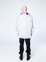 Рубашка "Калина" с окрашиванием. Бело-красная