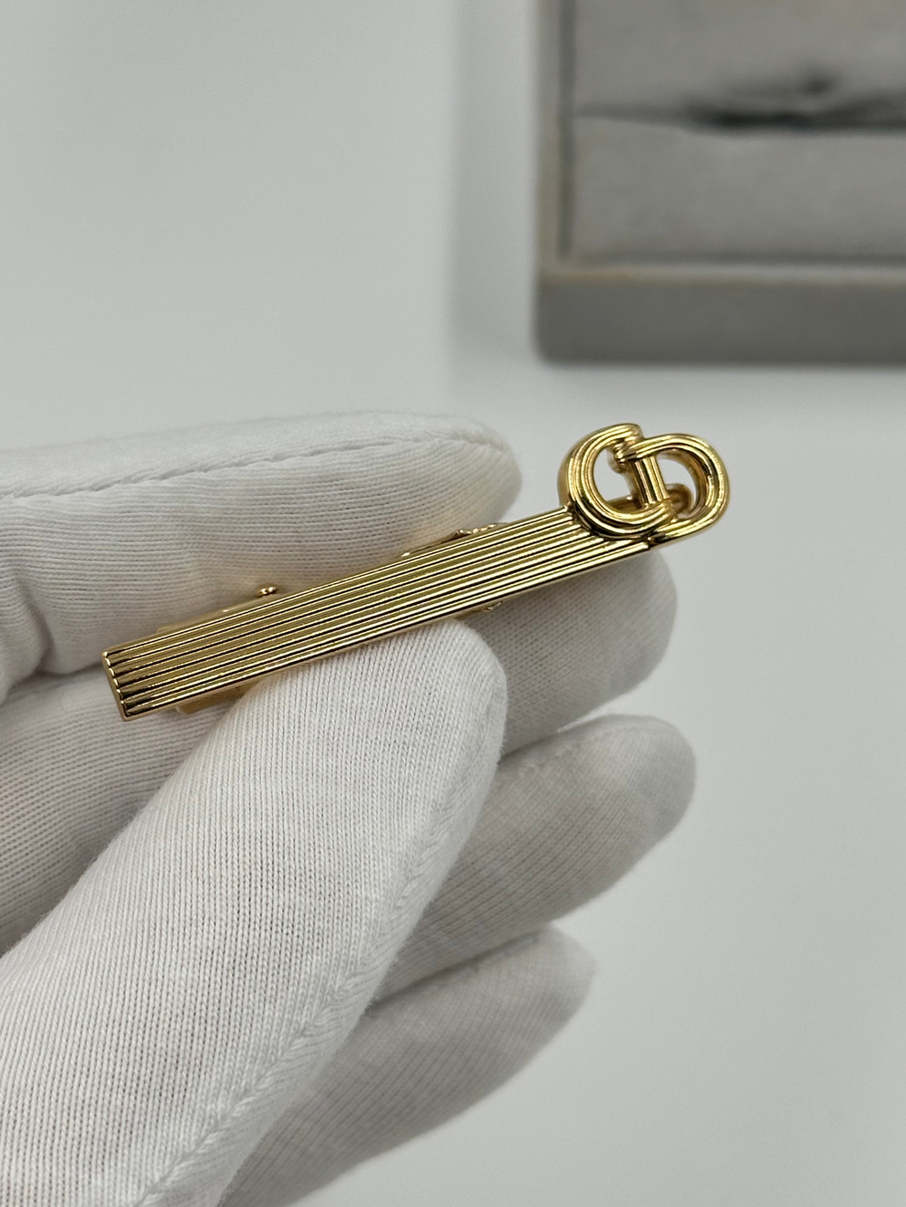 Комплект из запонок и зажима для галстука Christian Dior