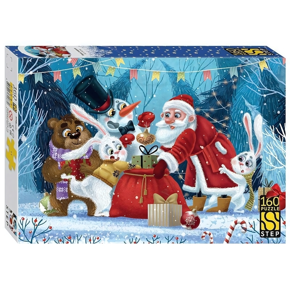 Пазл 160эл. "Мешок подарков" (Степ пазл)