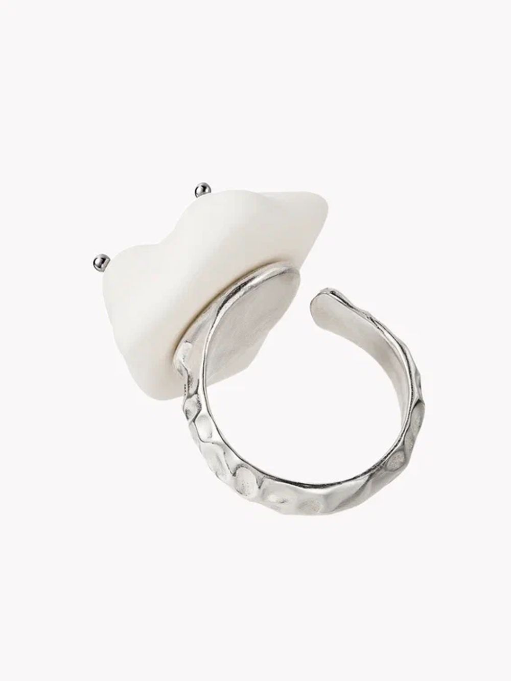 Кольцо Афродита, белый фарфор