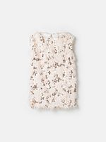 Платье с перьями "Крем-брюле"