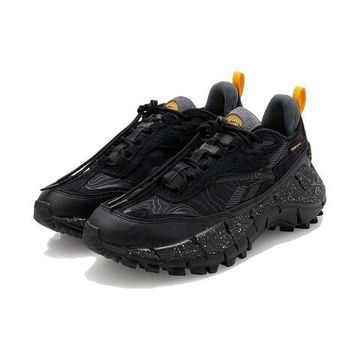 Reebok Zig Kinetica 2,5 Бежевые кроссовки Низки черного цвета Унисекс