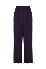 Брюки баклажан