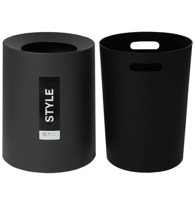 Корзина для бумаг "Sтилъ" 12л, 250*250*310мм (темно-серый)
