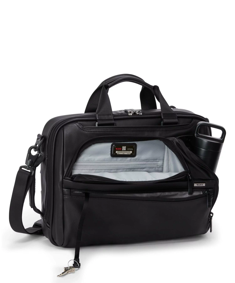 Портфель-трансформер кожаный/Black