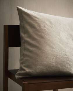 Zara Home наволочка декоративная из льна, светло-бежевый · 1140/007