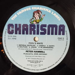 Винтажная виниловая пластинка LP Peter Hammill Fool Mate (UK 1976)