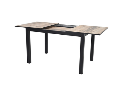 Стол Мир стульев Саен 30, Черный муар /клен каньон/ кромка черная