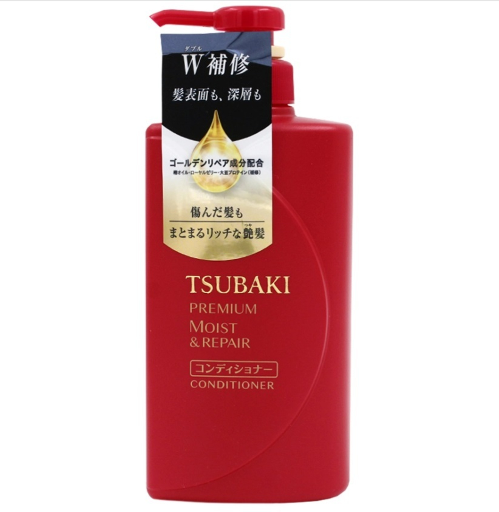 Увлажняющий кондиционер для волос Shiseido "Tsubaki Premium Moist" 490мл