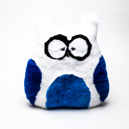 Подушка "Сова" (синяя)