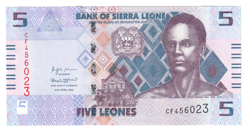 Sierra Leone, 5 Leones, 2022, UNC