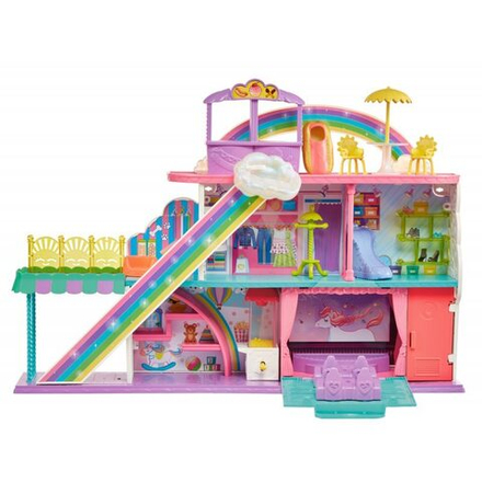 Polly Pocket - Rainbow Shopping Mall Набор с куклой 30 шт. HHX78