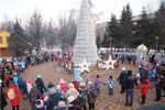 Уличная елка каркасная «Евро-2 белая» (белая пвх) 21 м
