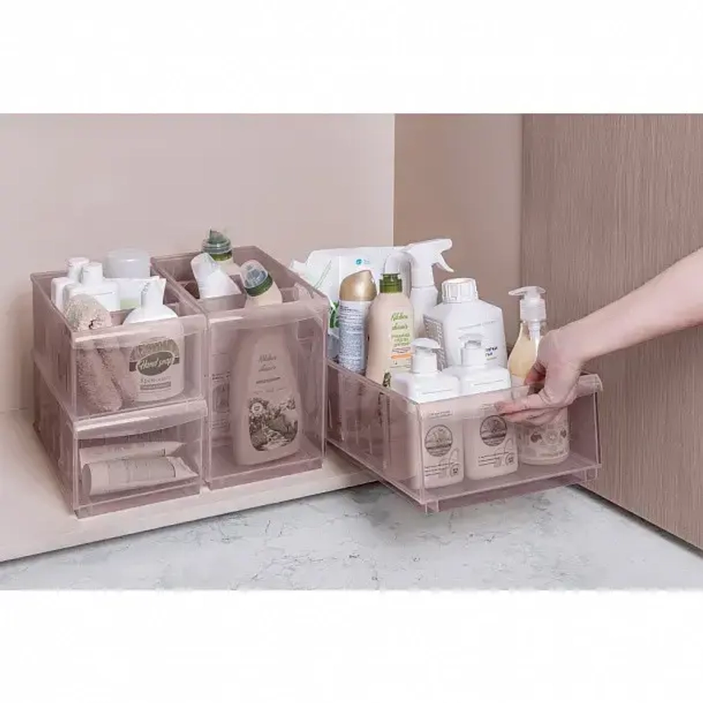 Контейнер универсальный для хранения «OPTIMA», коричневый, 16,5*30,5*24,2см, 10,6л