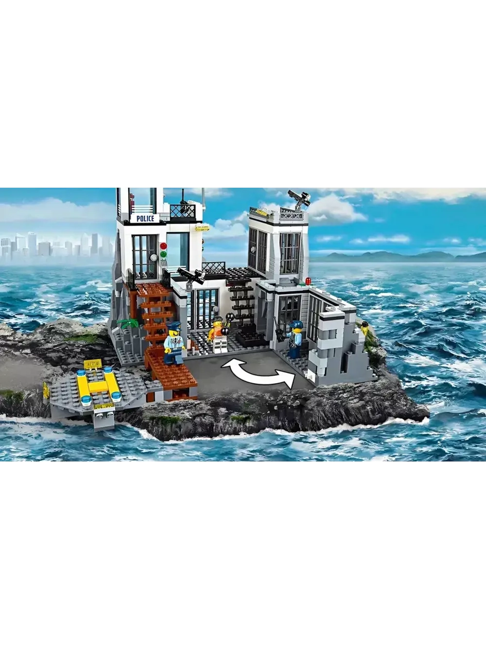 Конструктор Сити Полицейская тюрьма на острове
