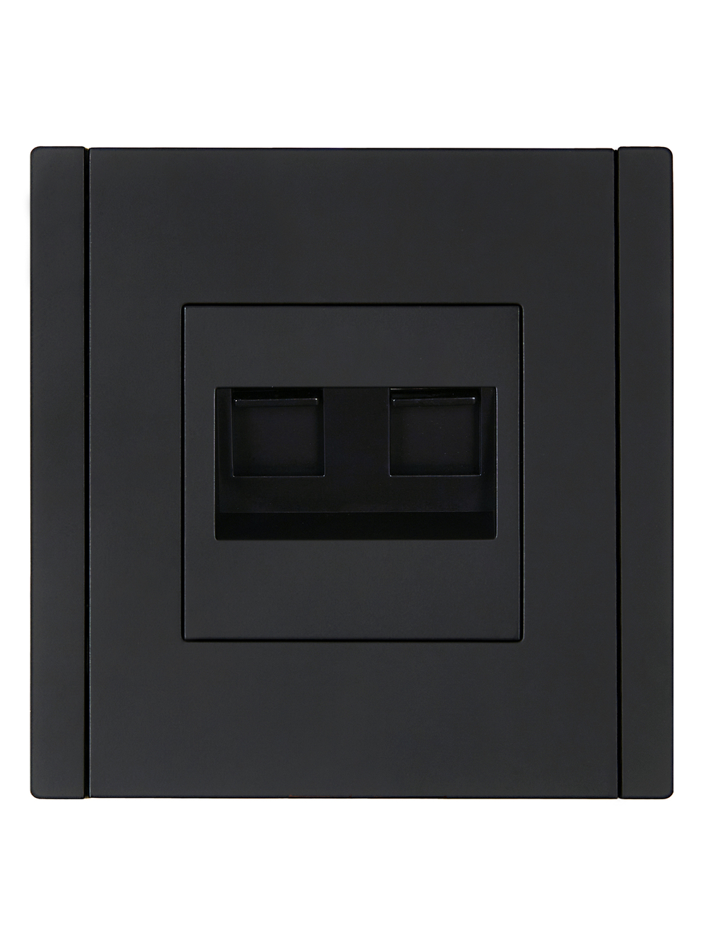 FORTE&PIANO Розетка компьютерная двойная RJ45 кат.5E FP133 черный IEK