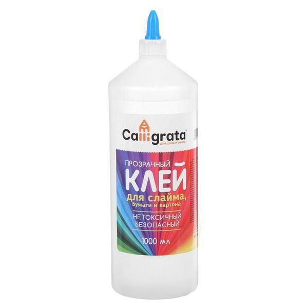 Клей канцелярский 1000 мл Clear Glue для слаймов (7-8 слаймов)