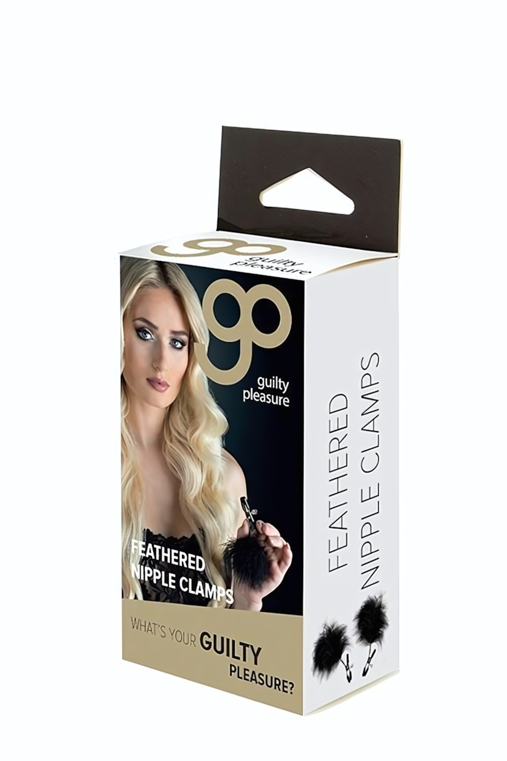 Зажимы для сосков с пухом FEATHERED NIPPLE CLAMPS (Цвет: черный)